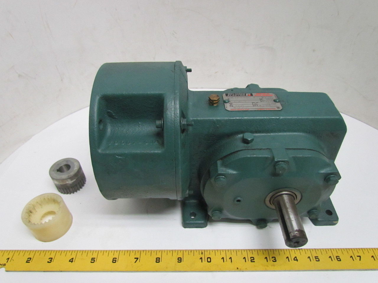 Dodge Master XL Speed Reducer Gear Box 50:1 1750RPM .69HP 56C Frame Dual Output