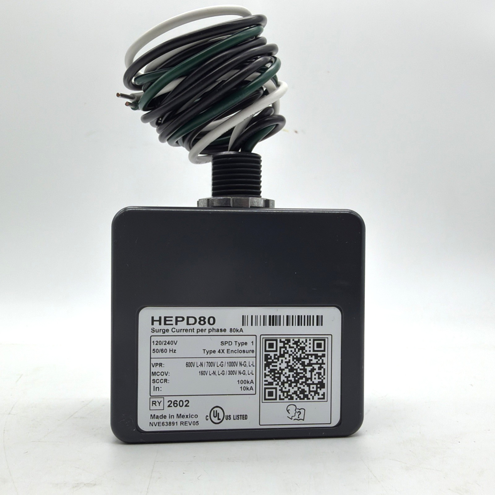 Square D HEPD80 80kA Whole Home Surge Protective Device SPD Type 1 120/240V NEW