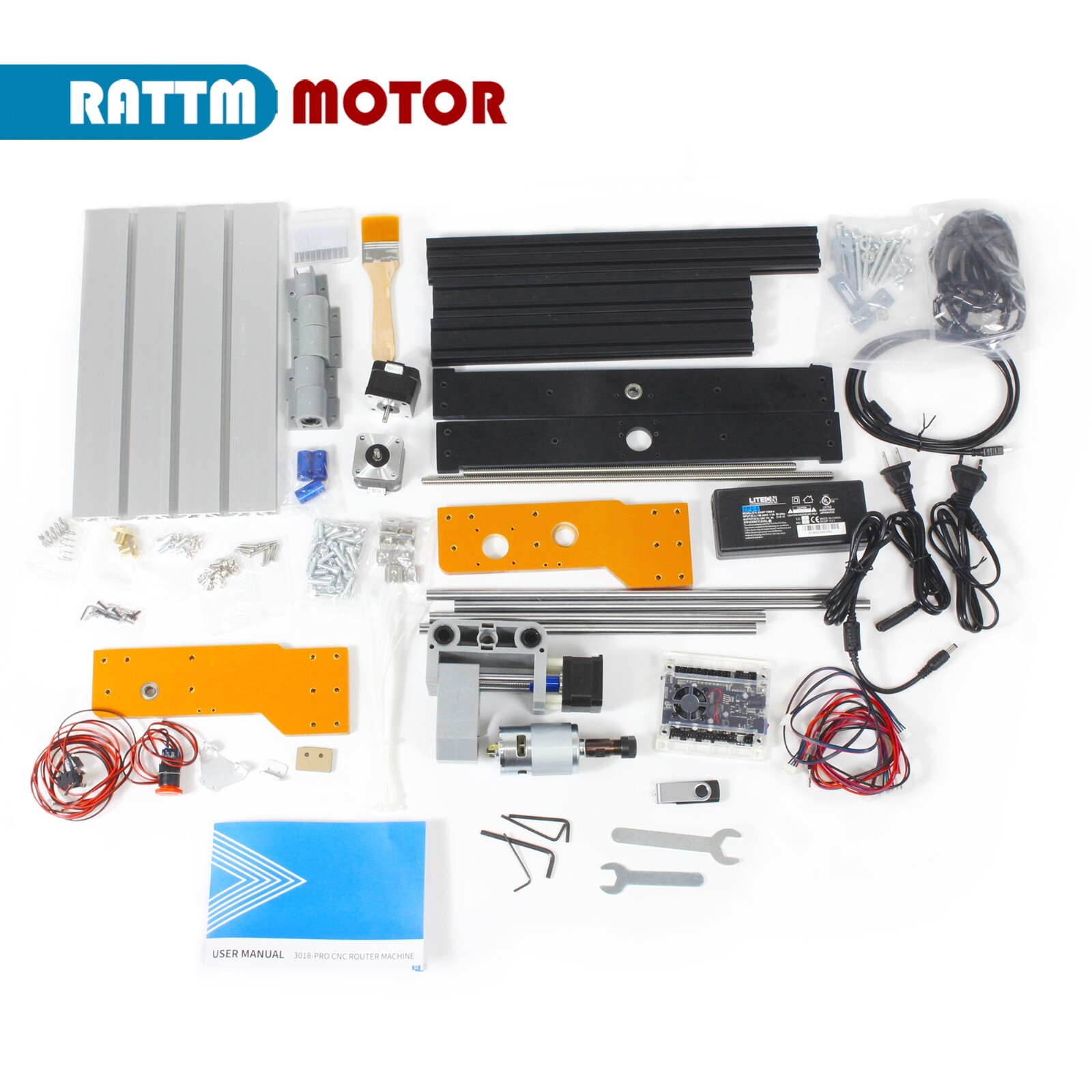 【US】Upgraded 3018-PRO CNC Router Milling Engraving Laser Machine+ Limit Switches