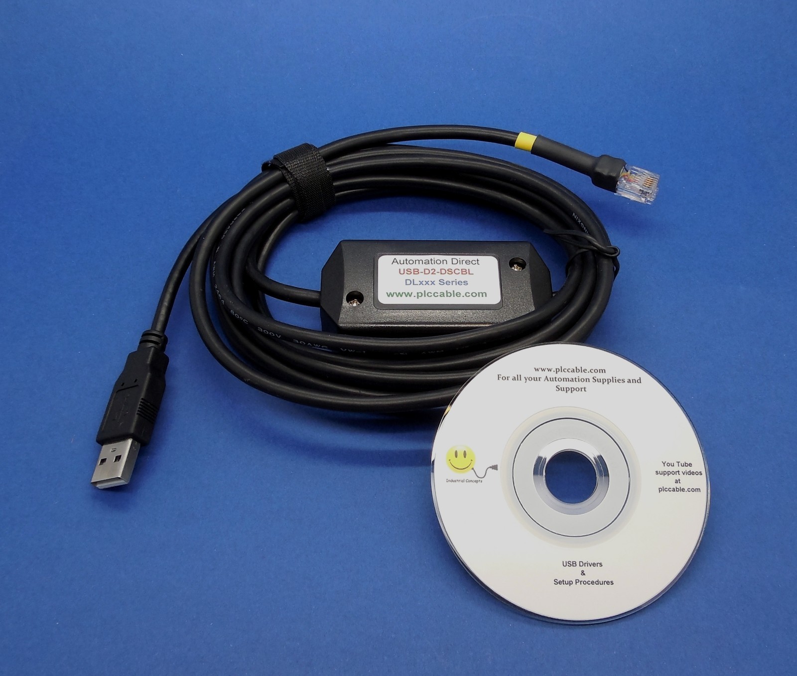 Automation Direct Koyo USB D2-DSCBL programming 10ft also Click