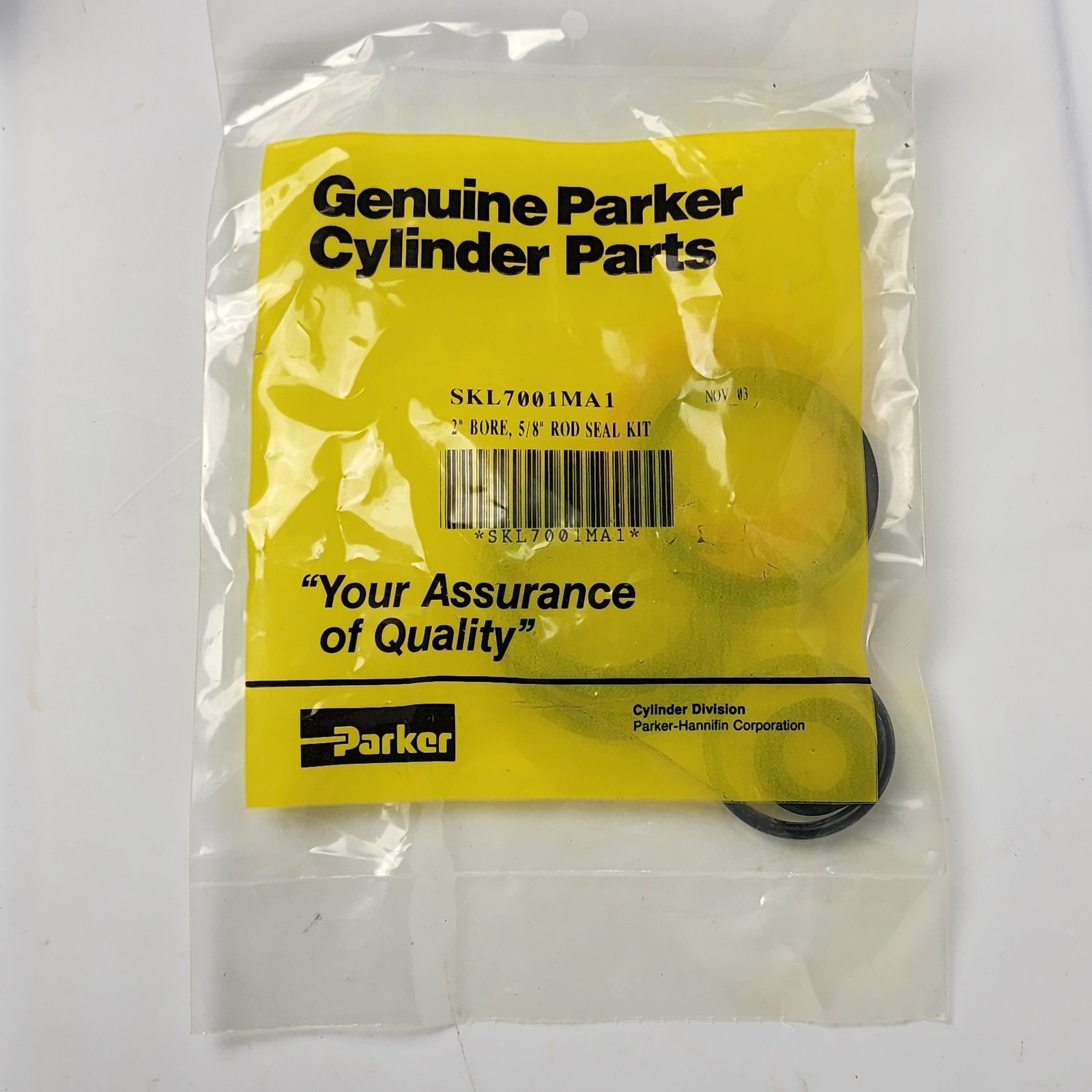 New PARKER SKL7001MA1 / SKL 7001MA1 2″ Bore, 5/8″ Rod Seal Kit (Open Bag)