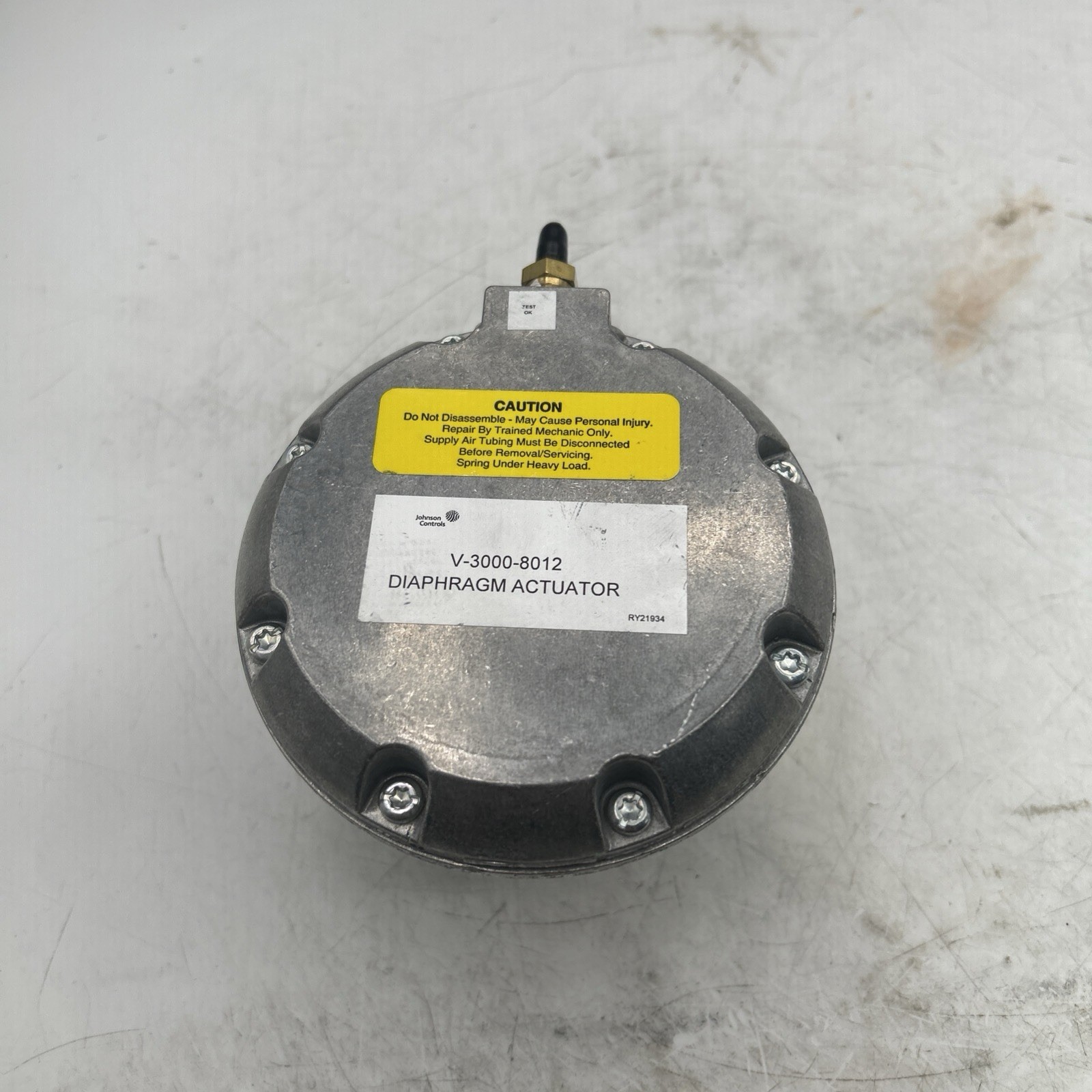 Johnson Controls Pneumatic Valve Actuator V-3000-8012