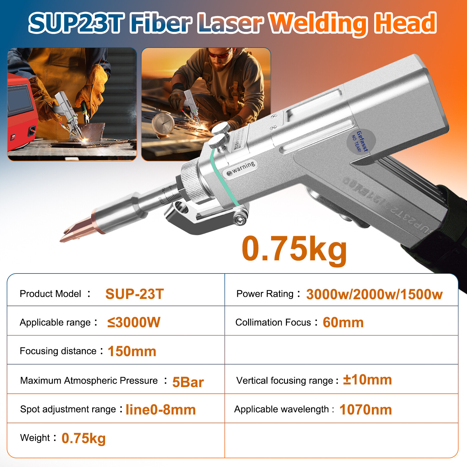 BWT 2000W 4 IN 1 CW Handheld Laser Welder Metal Aluminum Welding Machine CE FDA