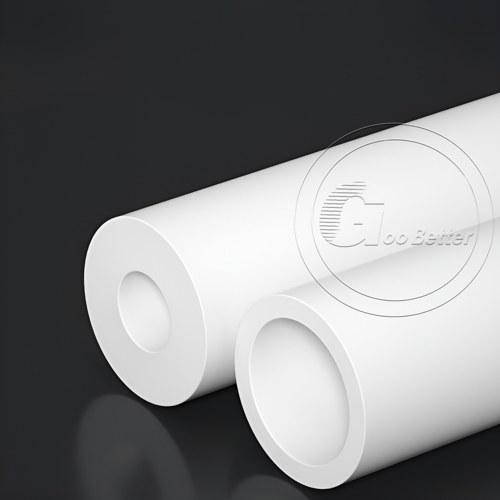 PTFE White Tube Pipe 100MM/150MM/200MM LENGTH, 40MM-120MM OD, 20MM-100MM ID