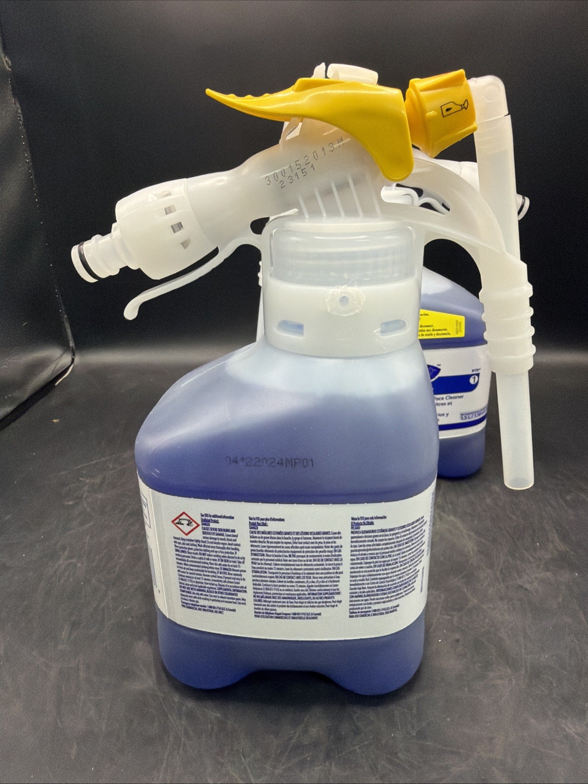 2 Bottles Diversey Glance HC 1.5L Glass/Multi-Surface Cleaner ( SKU 93063402 ).