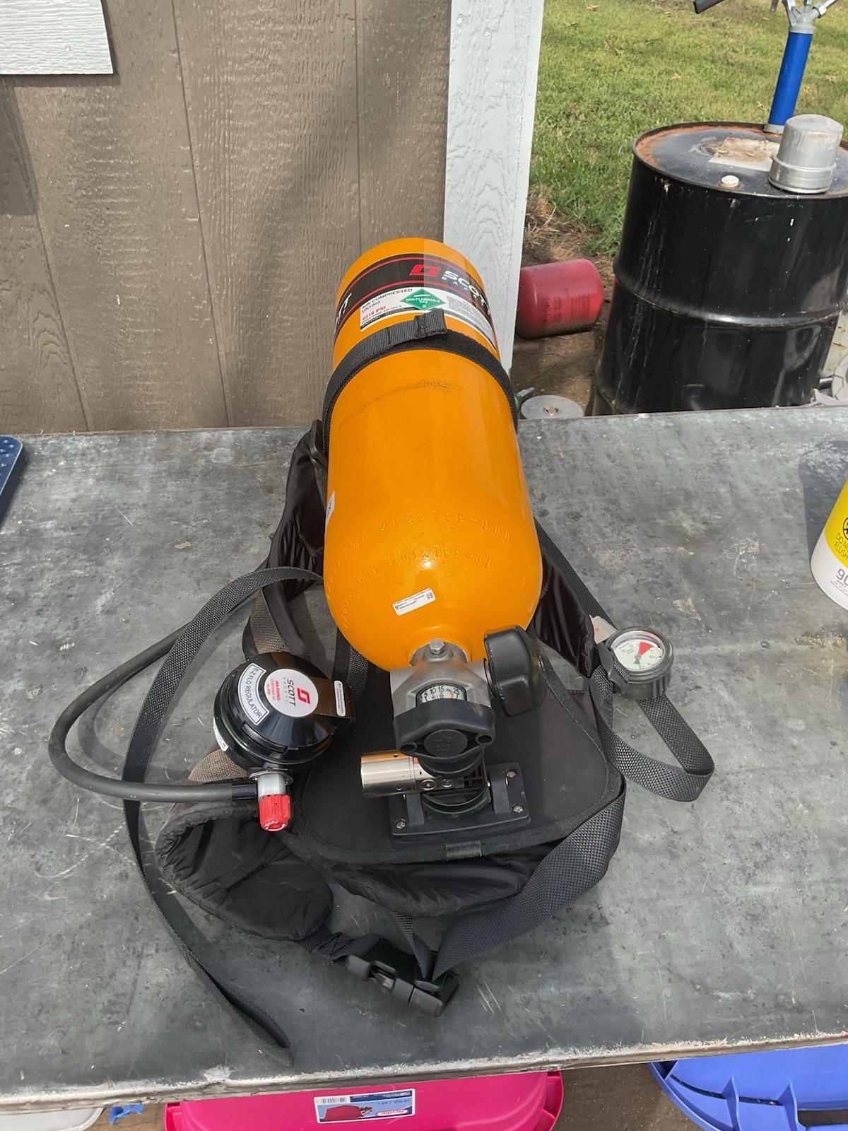 3M Scott 2216 PSI SCBA Air Cylinder W/Hard Case P/N 200874-01 Empty Hydro 11/24