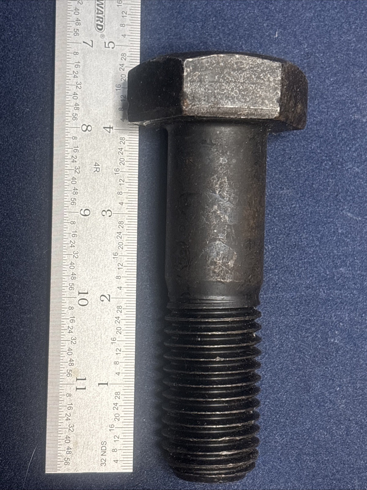 2pk) 1-1/8″-7 x 4″ Conquest A325 Type 1 Heavy Hex Structural Bolt, Black Oxide