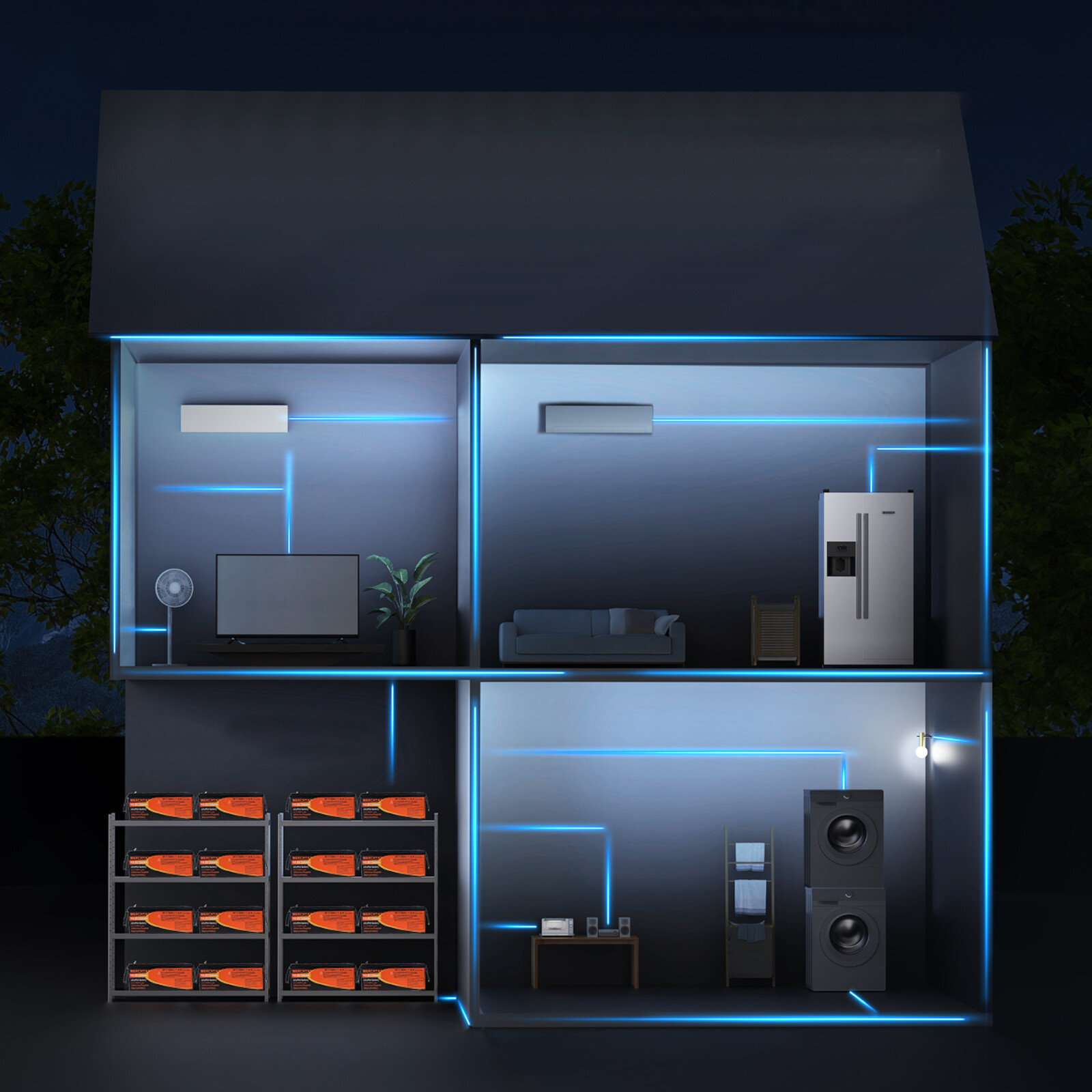 12V 300AH LiFePO4 Lithium Battery 15000+Cycles 200A BMS Solar Off-grid RV 3.8kwh
