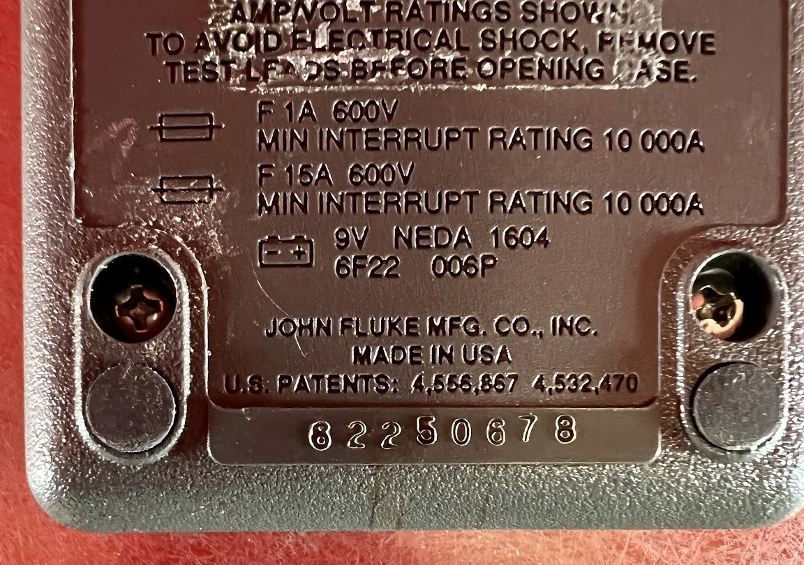 Fluke Fluke 79 Series II Multimeter, SN 62250678