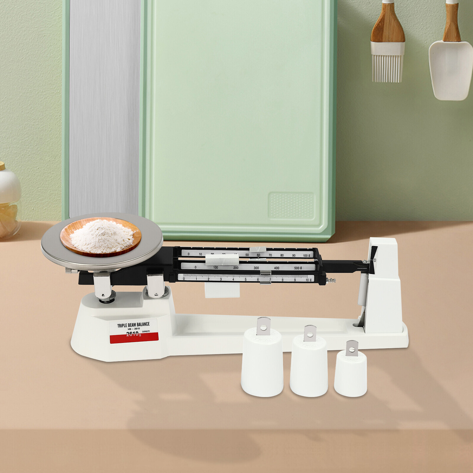 Triple Beam Scale, 2610G x 0.1g Triple Beam Mechanical Balance Scale WeighingUS