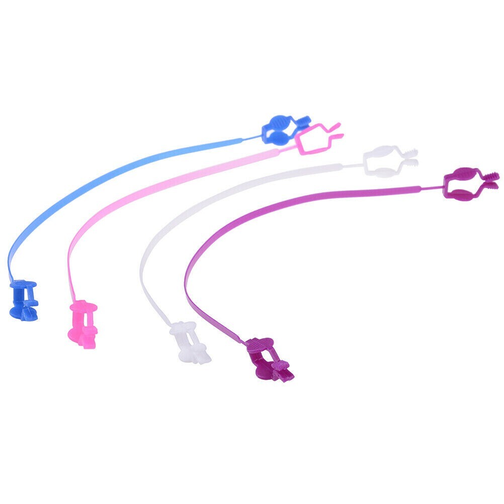 20 Pcs Dental Disposable Bib Clips Plastic Scarf Bib Napkin Holder Flexible