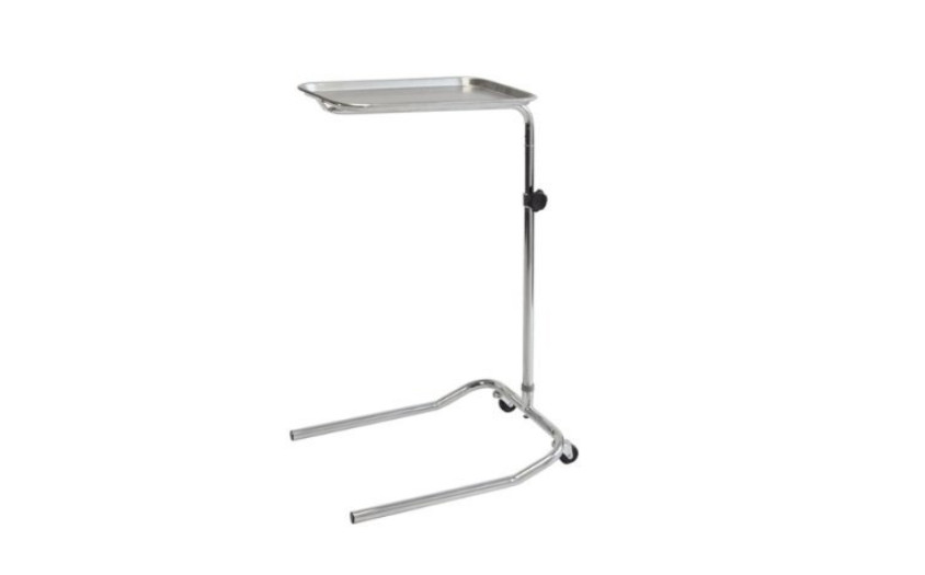 Grafco Mayo-Type Instrument Table, Adjustable Stainless Steel Tray