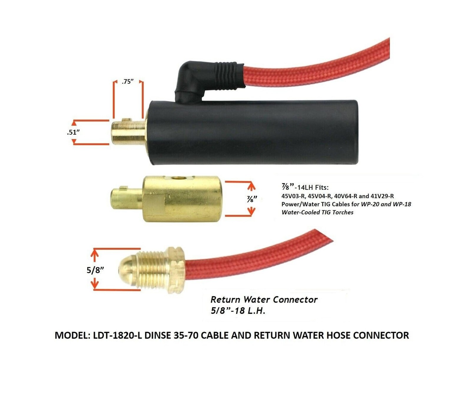 STARTECWELD TIG 20 Series – 250 Amp Water Cooled TIG Torch with 25FT 3-Piece …