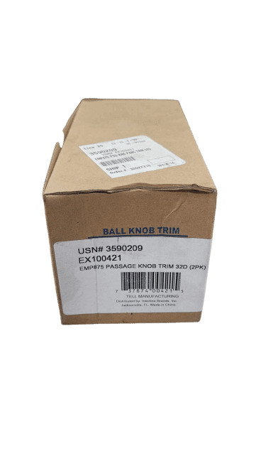 Tell Manufacturing EX100421 EMP875 Panic Trim 32D Passage Knob
