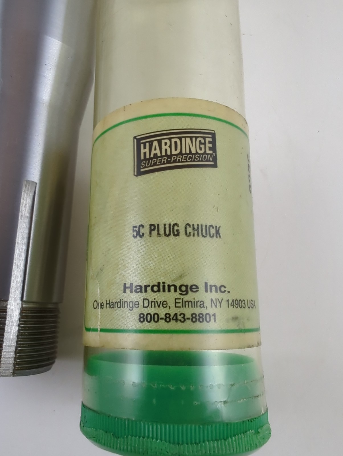 Hardinge 5C Plug Chuck Solid Extended Nose Lathe Emergency Collet Fixture
