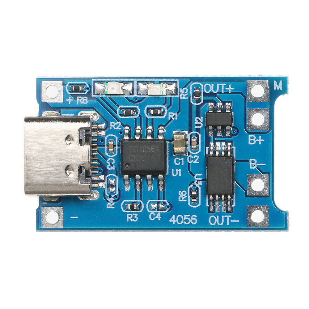 10pcs TP4056 5V 1A USB Type-C USB-C Lithium Battery Charging & Protection Board