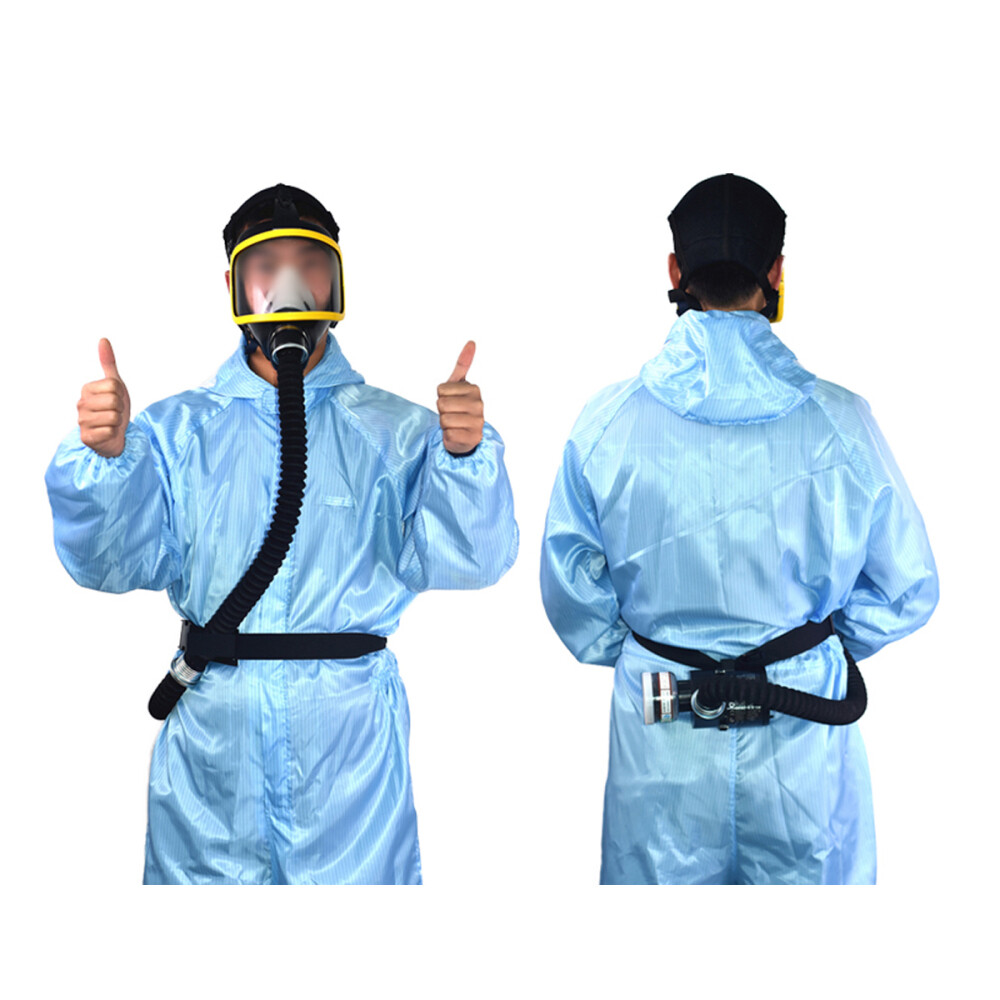 Electric Full Face Gas Mask Constant Flow Respirator Supplied Air Fed System us