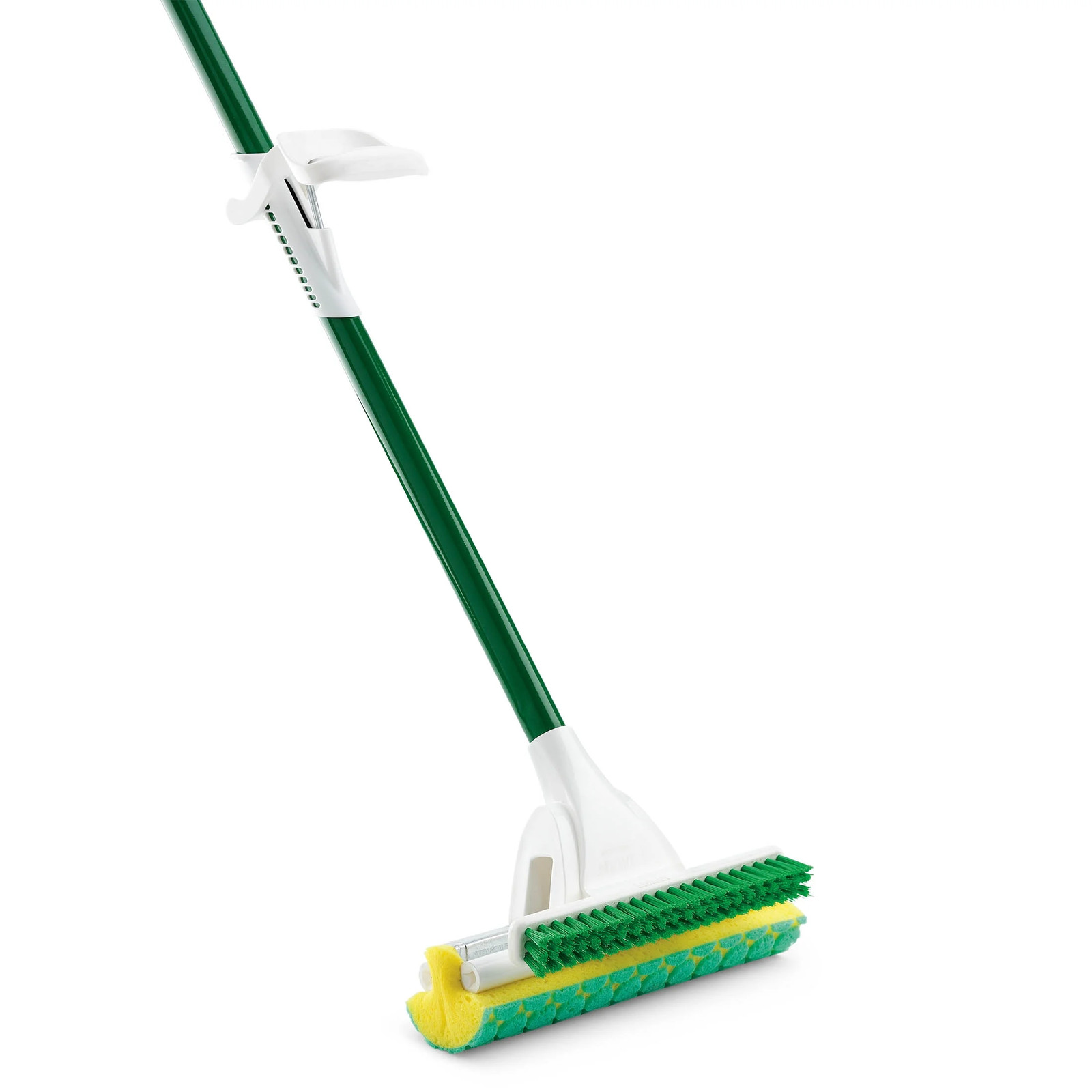 Libman Nitty Gritty Sponge Mop With Built-in Scrub Brush and Steel Handle