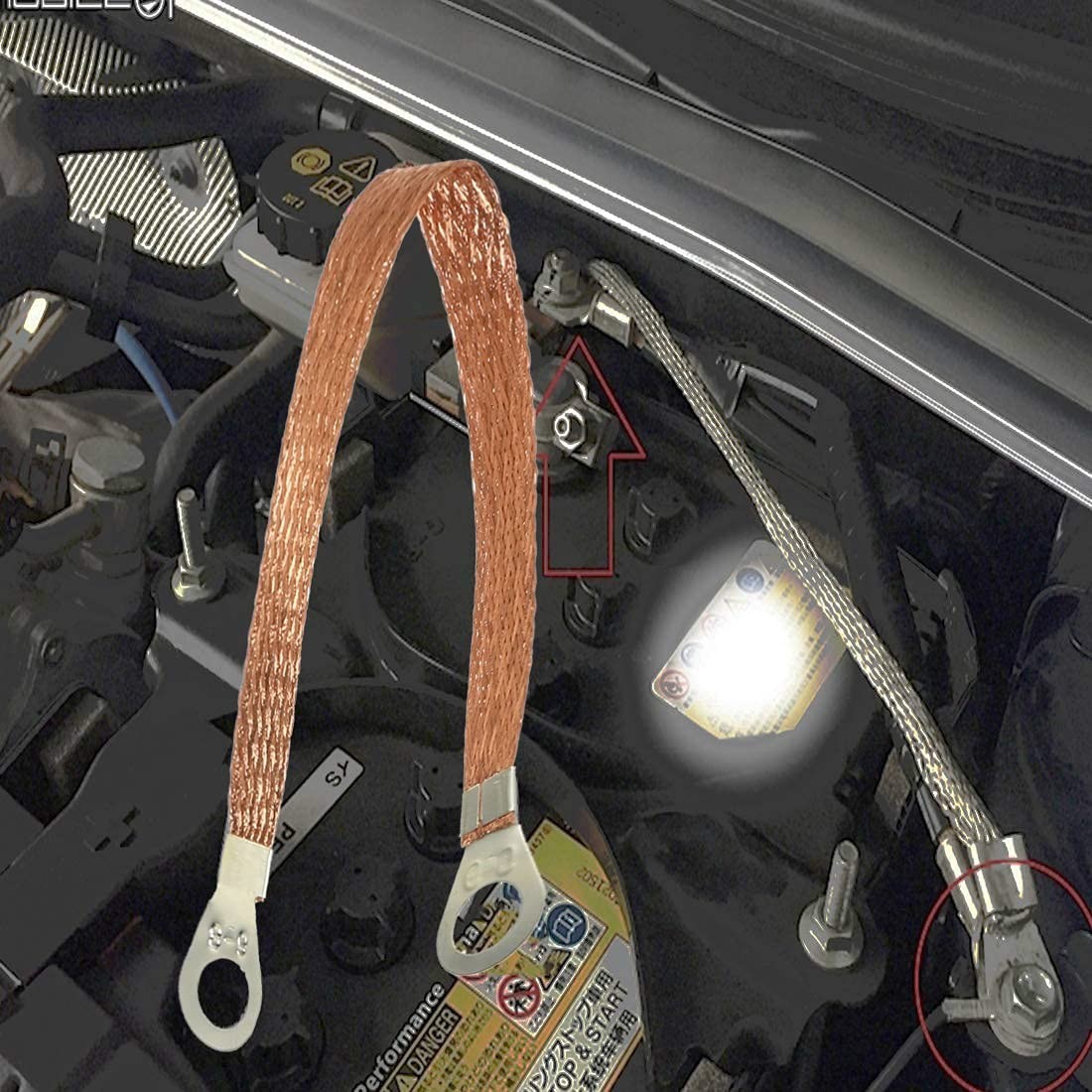 6pcs Oxygen-Free Copper Braided Ground Straps – 11.8 Inch Versatile Wiring