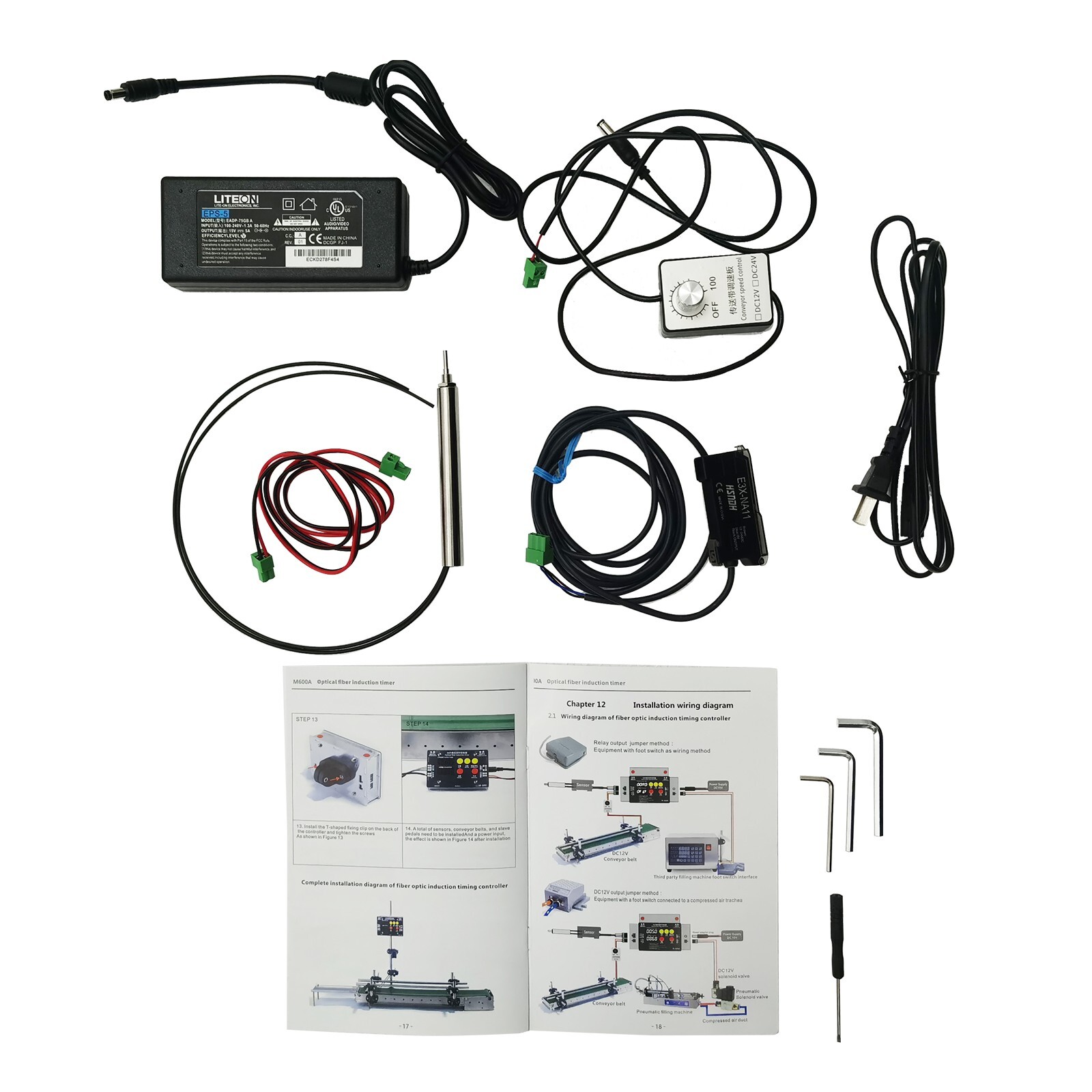 Automatic Belt Conveyor Optical Fiber Intelligent Induction Double Guardrail