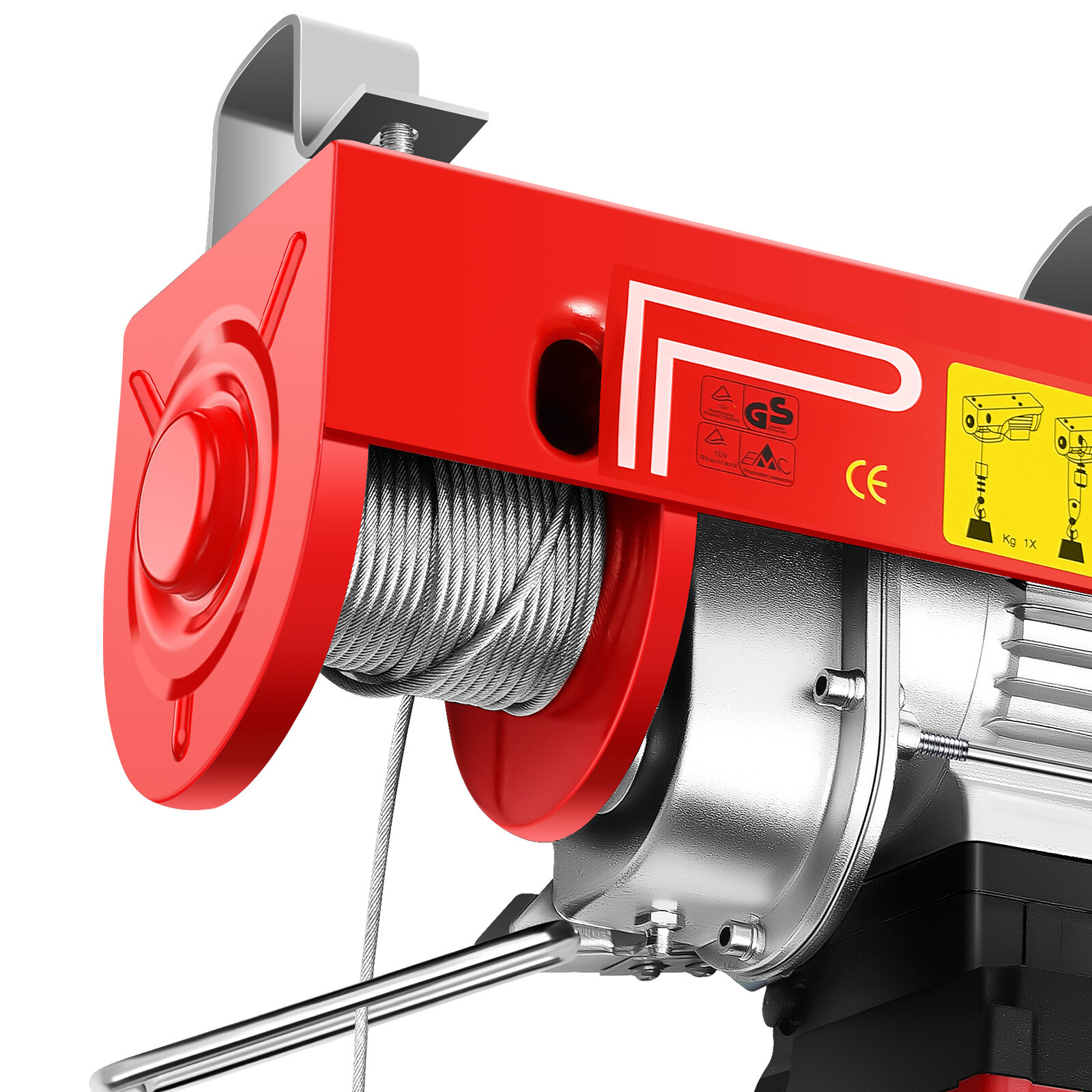 2-In-1 Electric Handling Winch Wireless Lifting Hoist & Remote 440lbs/200kg