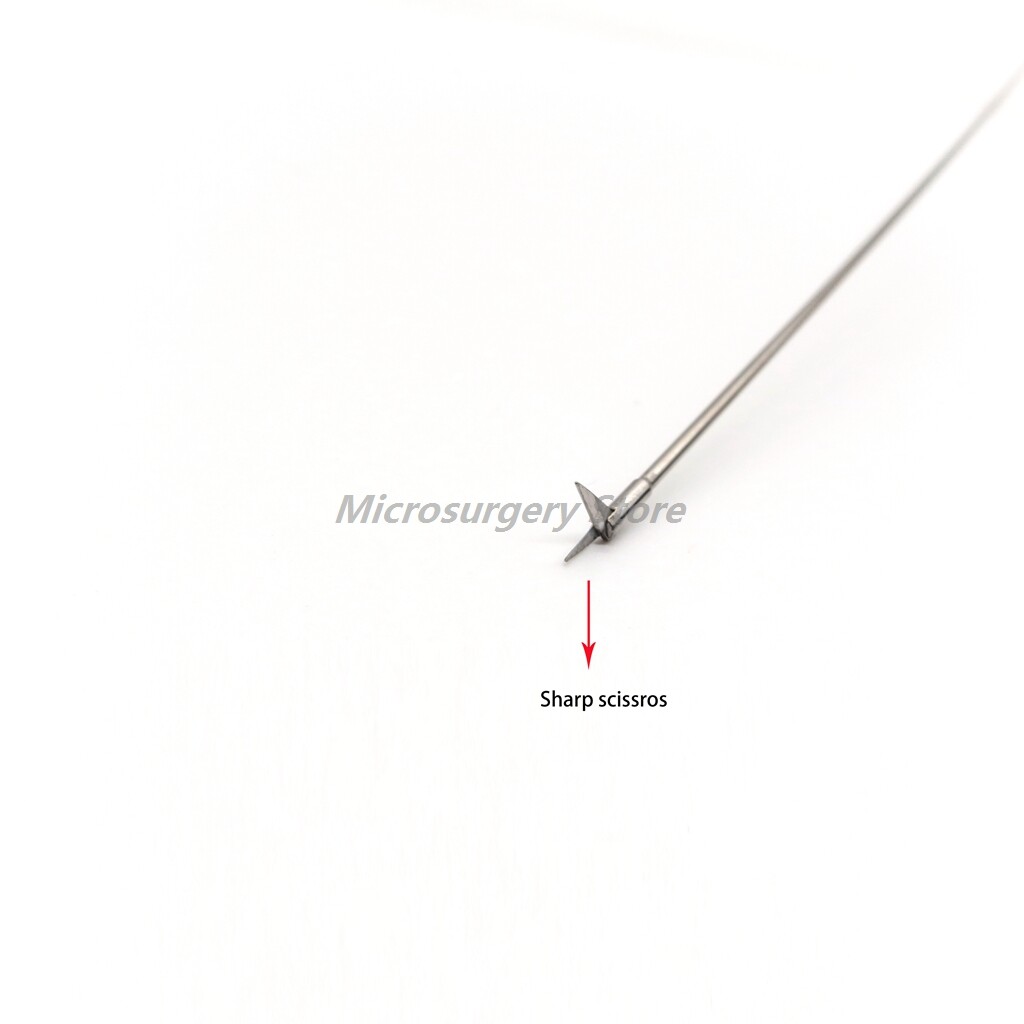 Φ1.6 ( 5 fr ) x 370 mm Semi Rigid Hysteroscopy Foreign Body Biopsy Scissors