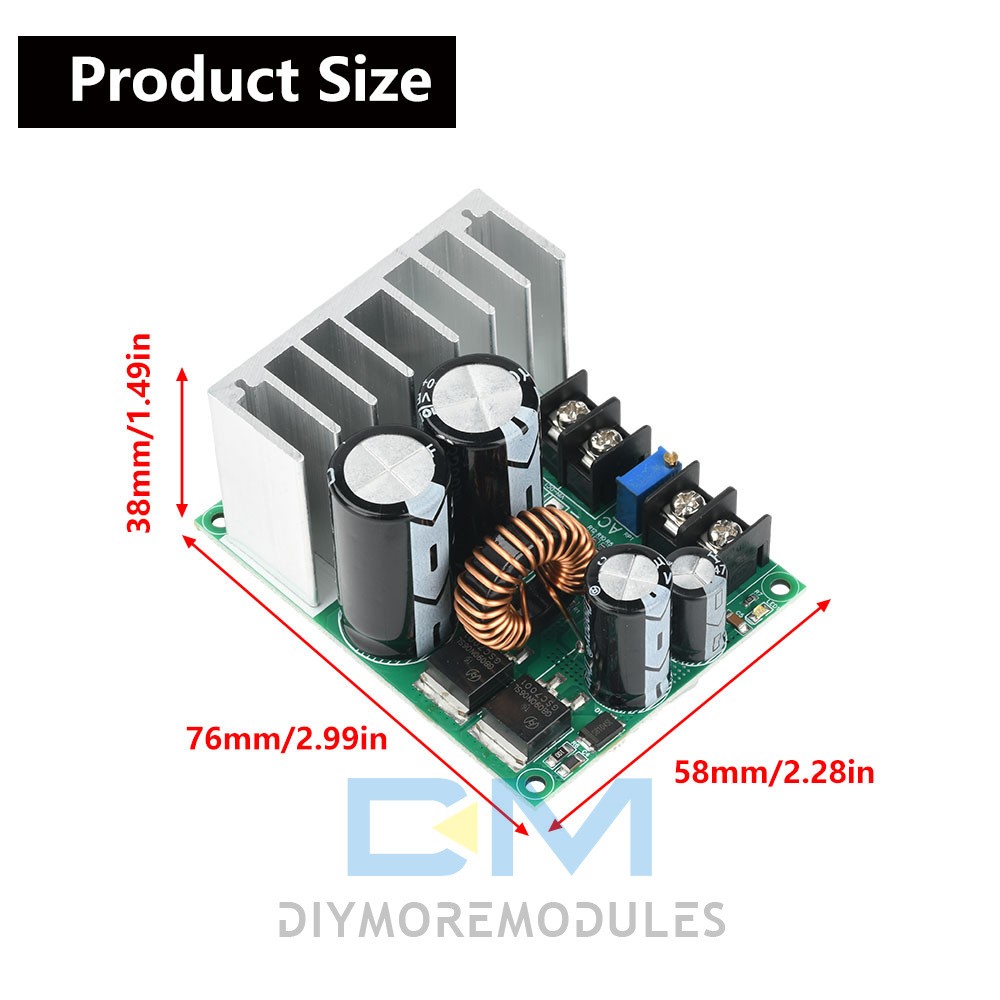 Buck Power Module 140W Voltage Regulator AC 5-25V/DC 8-38V To DC 3.3-32V NEW