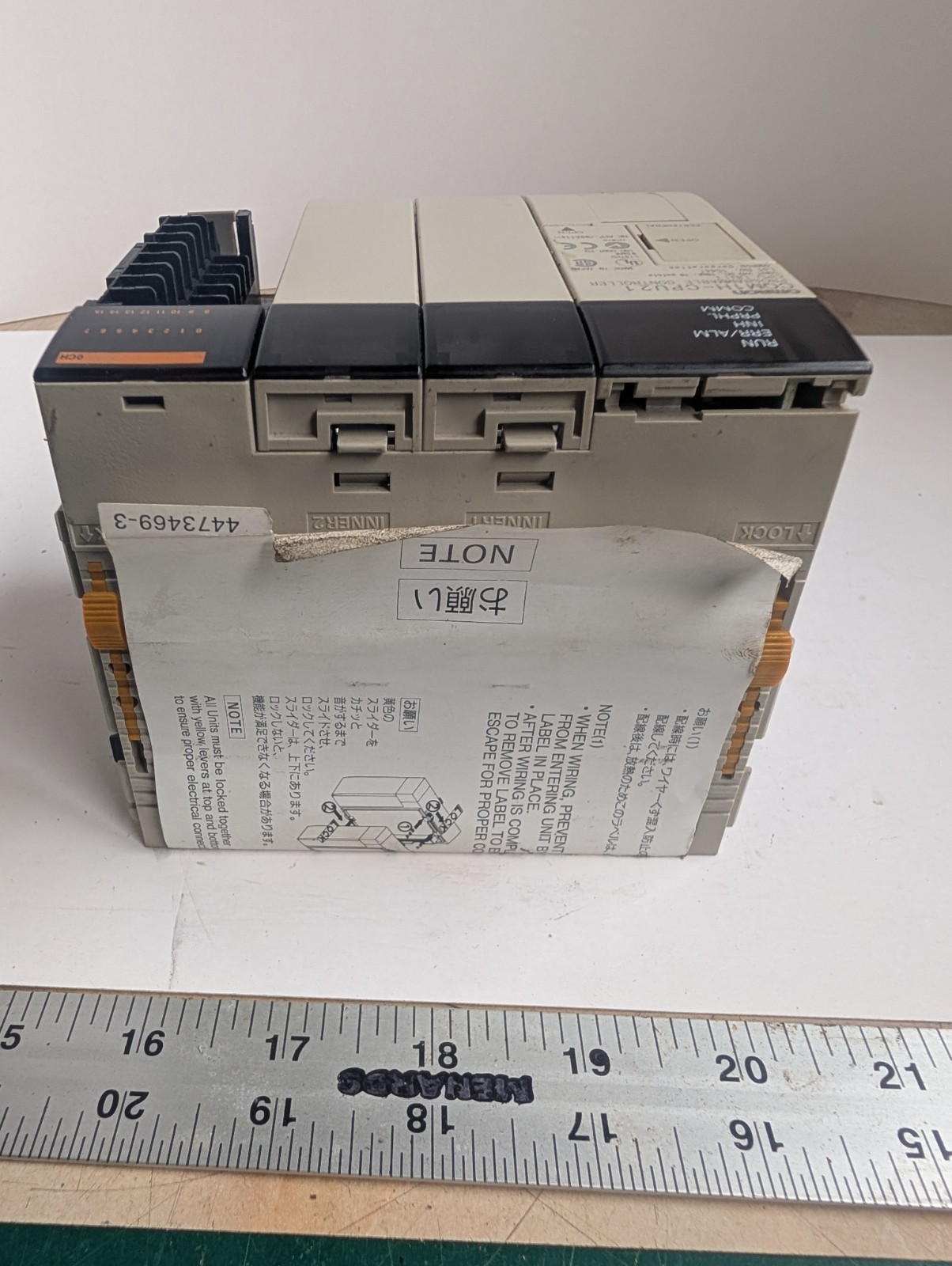 OMRON CQM1H-CPU21 PLC CPU Unit 24VDC 16-Point Input w/ Output Module