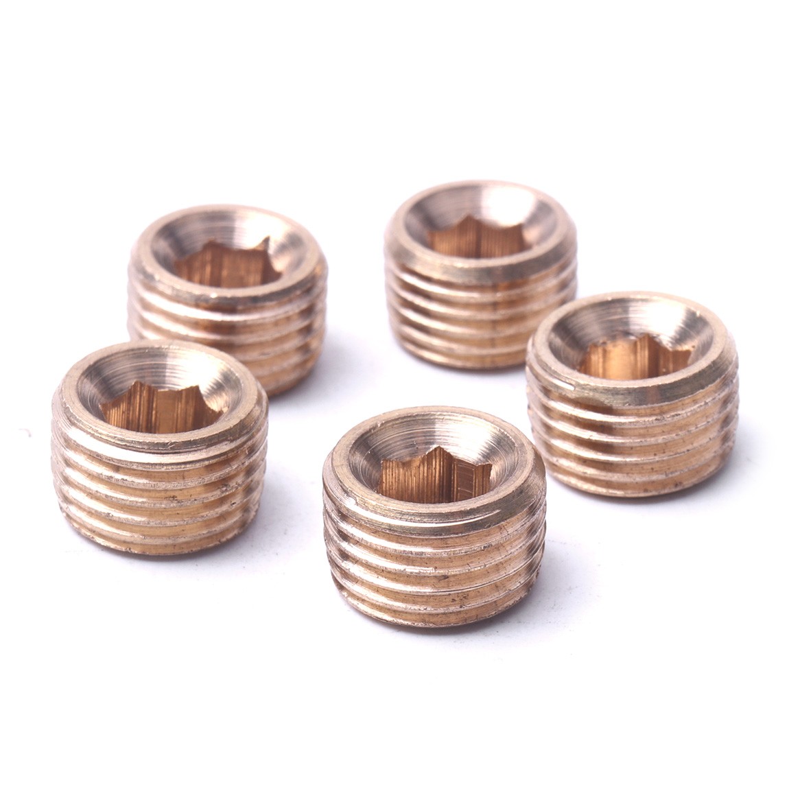 20PCS Pipe Plug 1/8″ 1/4″ 3/8″ 1/2″ Male Thread Hex Internal Head Socket Fitting