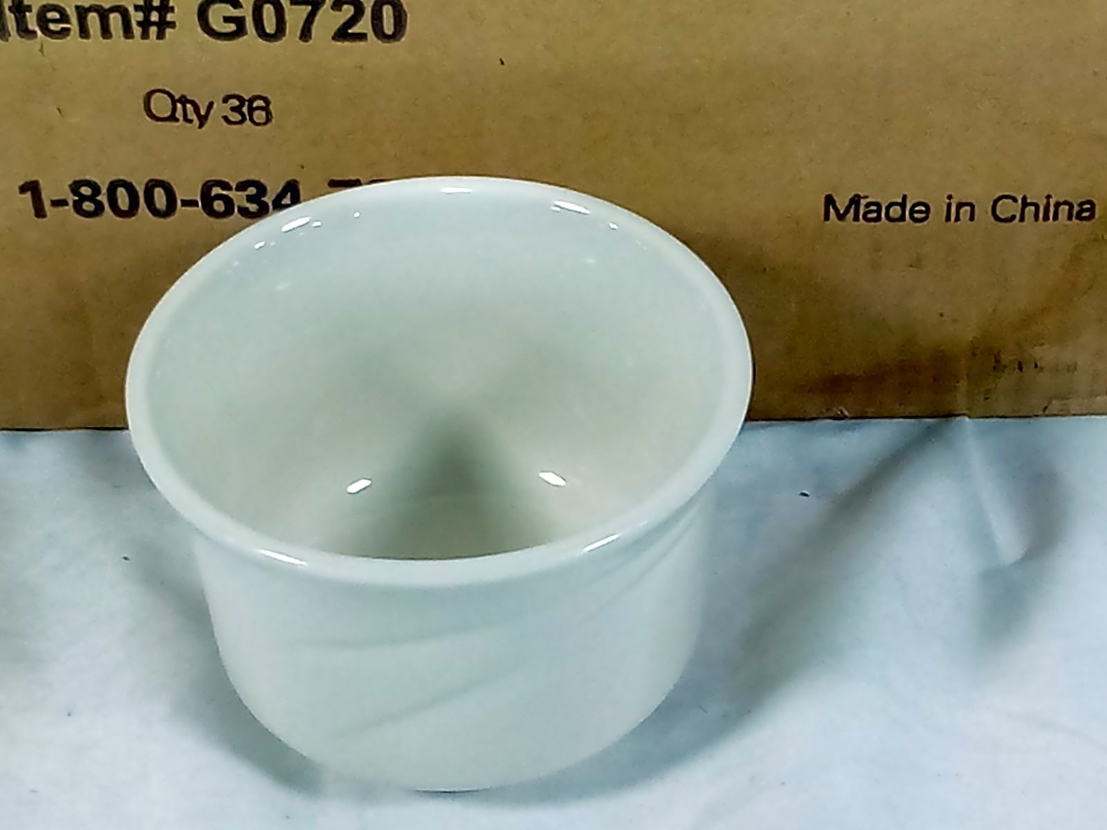 Direct Supply Pasadena 7 oz Eggshell Bouillon Bowls, Lot of 38
