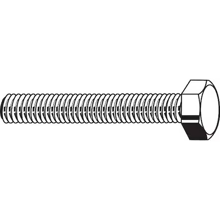 Class 10.9, M8-1.25 Hex Head Cap Screw, Zinc Yellow Steel, 30 Mm L, 100 Pk,