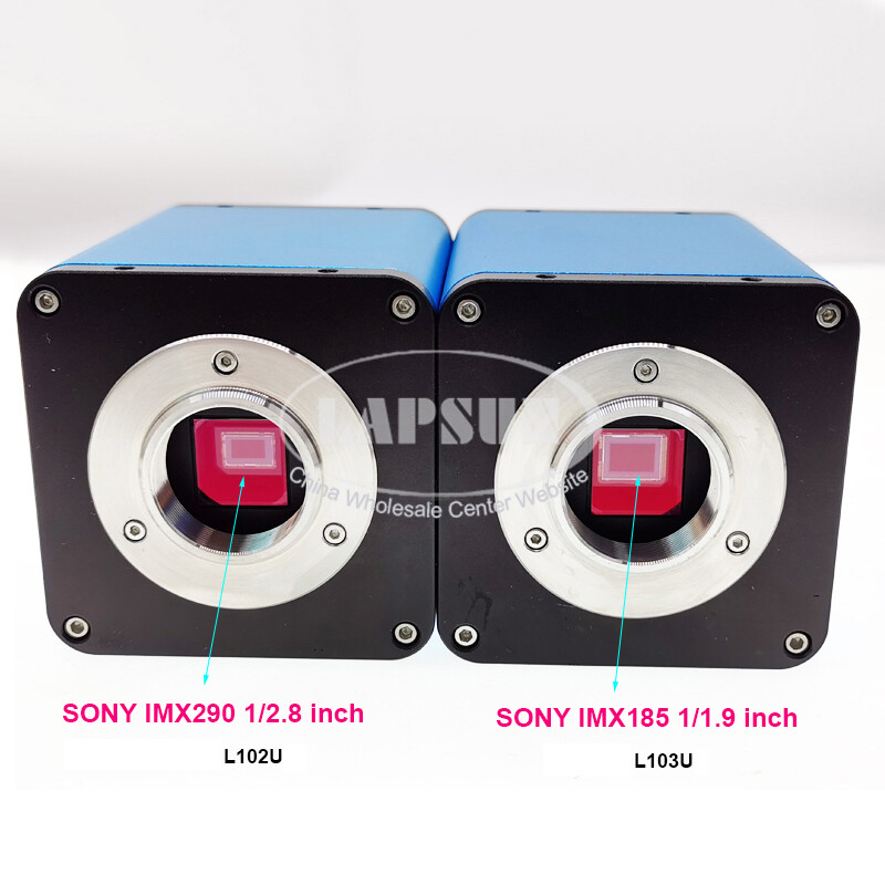 5-360X HDMI Industry C-Mount Microscope Set Camera Sony IMX290 185 Measure Ruler