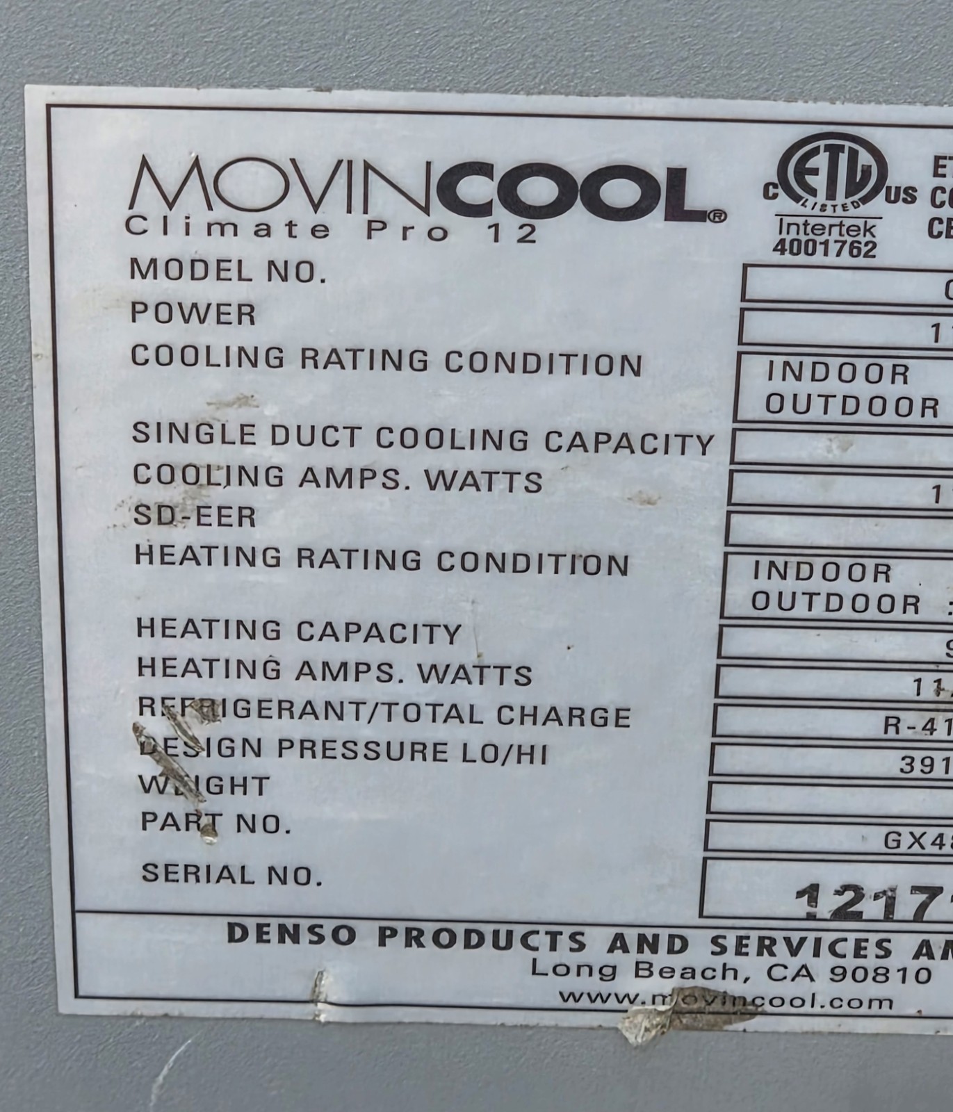 Movincool Office Pro 12 Portable Air Conditioner