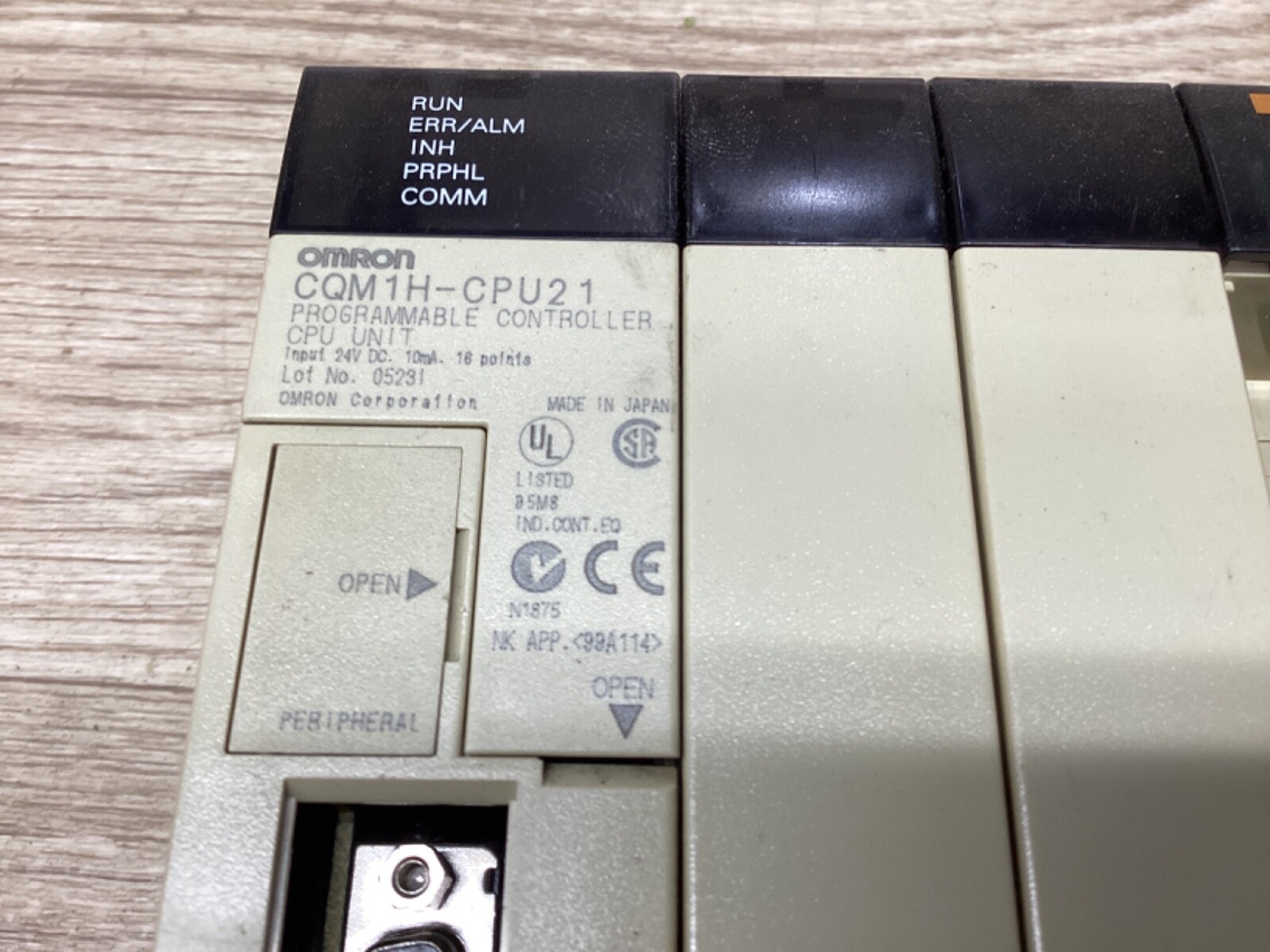 Omron Programmable Controller CQM1H-CPU21 CPU Unit #02H38PR8