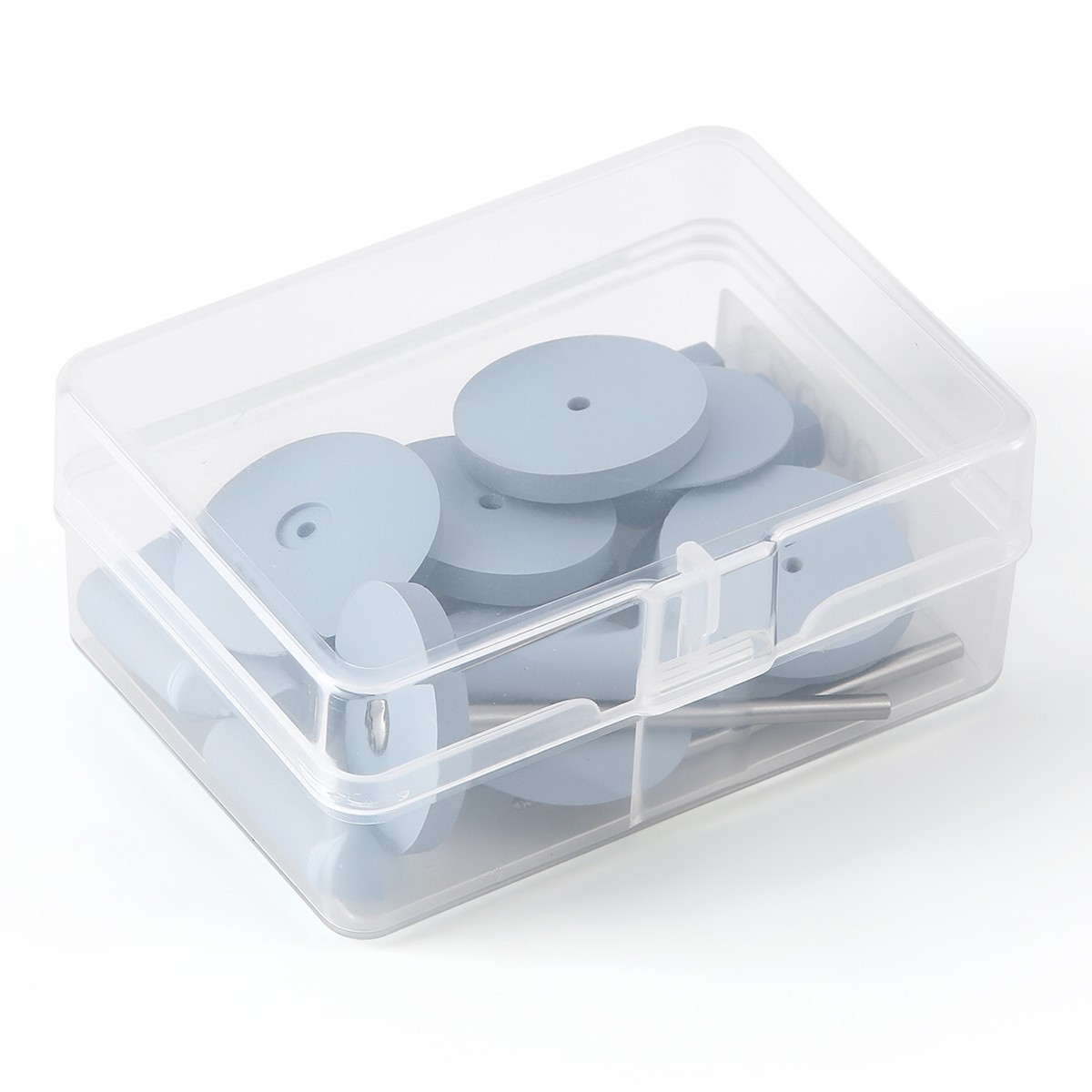 20 pcs +2 mandrel AZDENT Dental Silicone Rubber Polishing Wheels Point Polisher