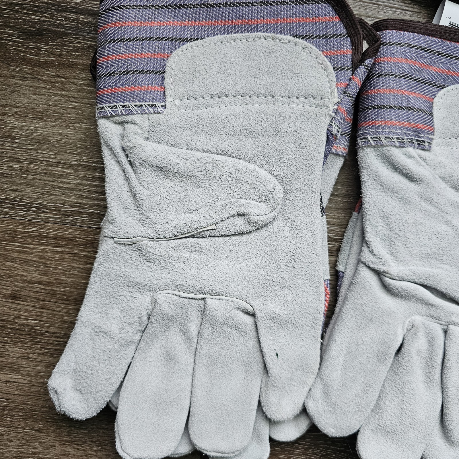 Cordova Leather Palm Safety Split Cowhide Working Cuff Gloves Size Large
