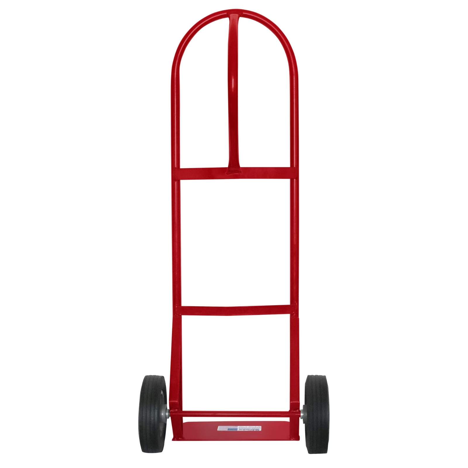Milwaukee 600 lb Steel P-Handle Hand Truck Heavy Duty Moving Dolly Flat FreeTire