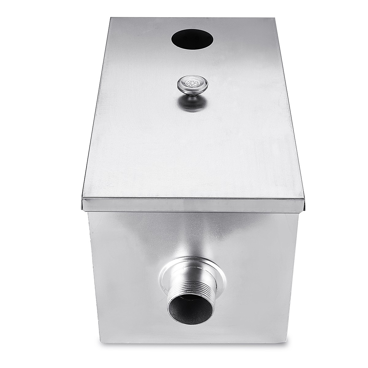 Commercial Grease Interceptor Grease Trap 8LB 5GPM Stainless Steel Interceptor