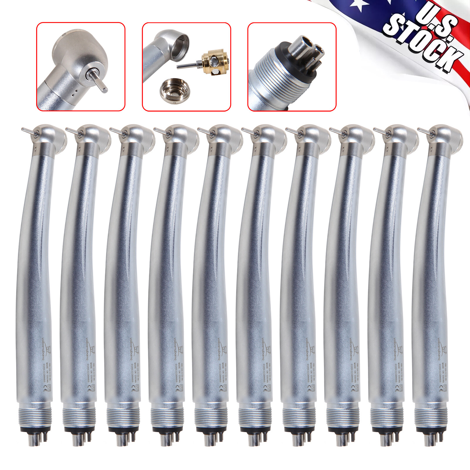 1-10 NSK Pana Max Style Dental High Speed Turbine Handpiece Push 4 Hole YBA4