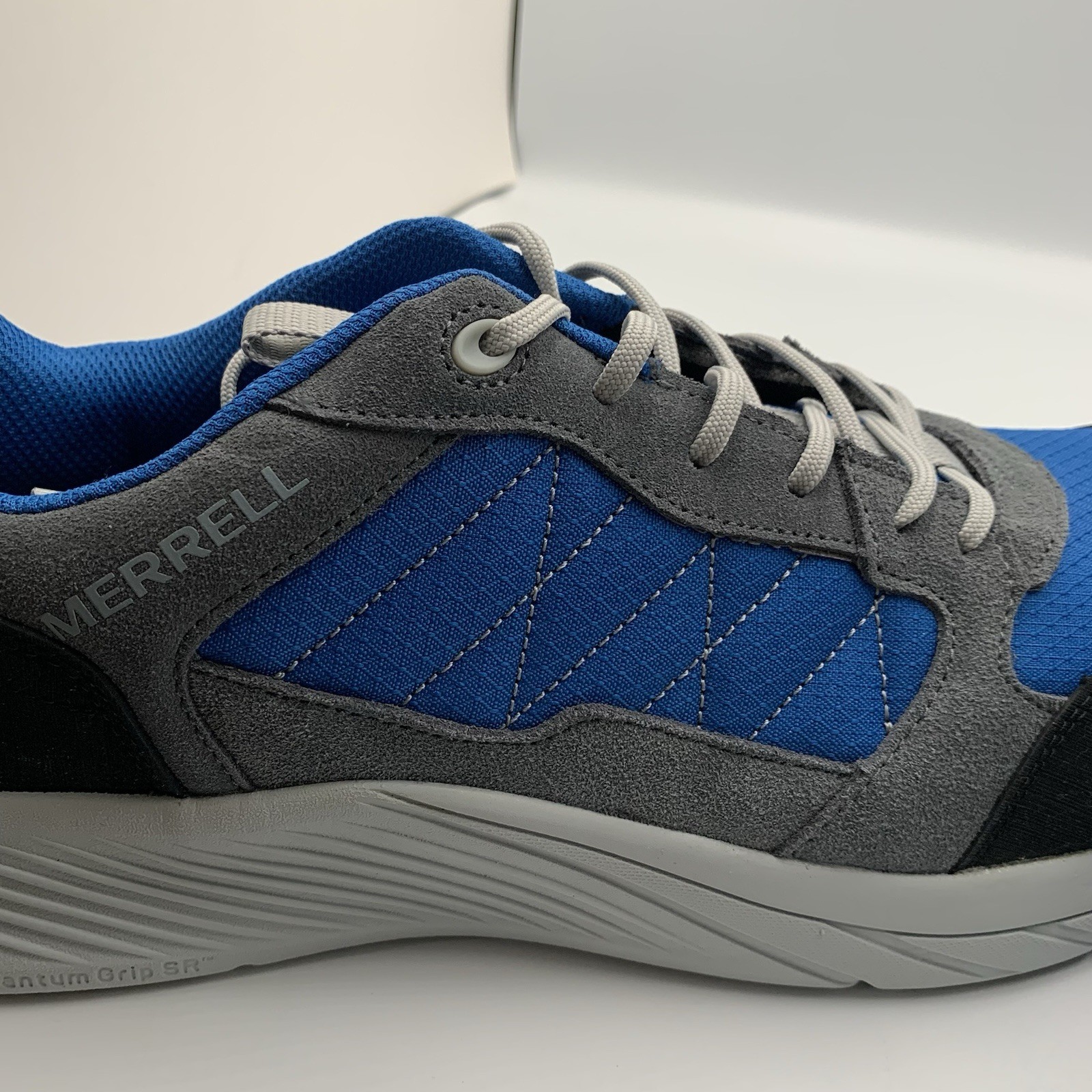 Merrell Mens Work Alpine CF Blue/Gray Shoes Safety Toe Slip Resistant Sz 12M NEW