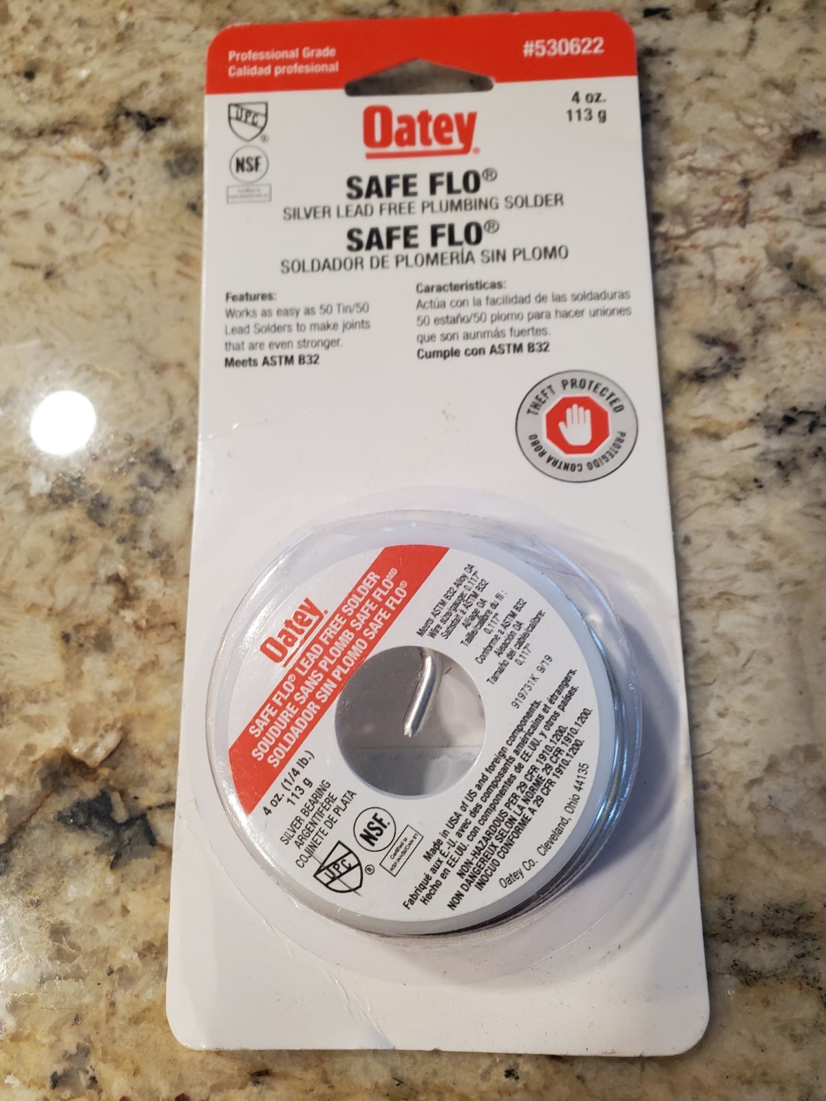 Oatey Safe Flo Lead-Free Plumbing Wire Solder Silver (4 oz) EXCELLENT!!!