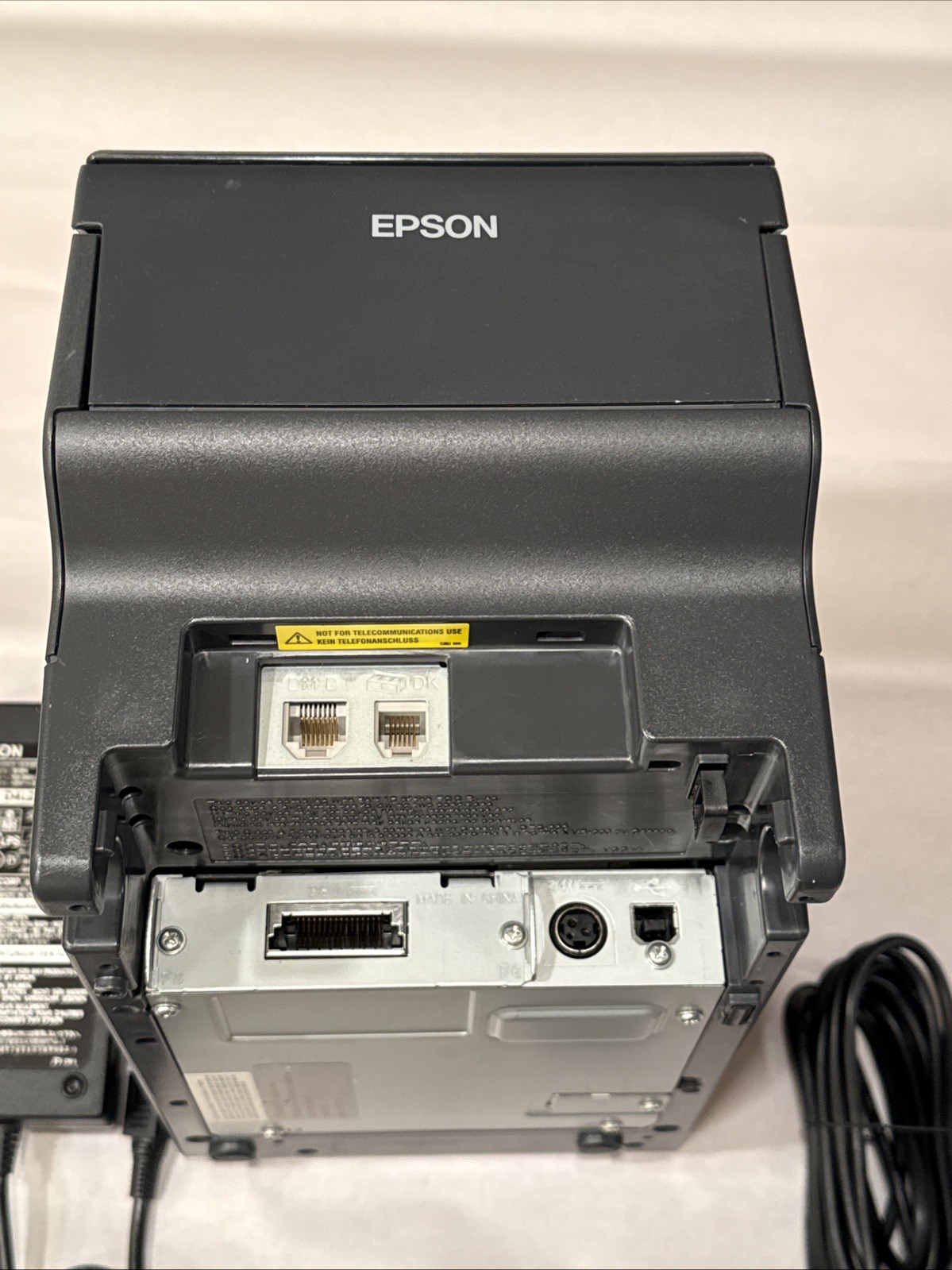 Epson TM-H2000 M255A Thermal POS Receipt Printer With Power Cord & USB Cord