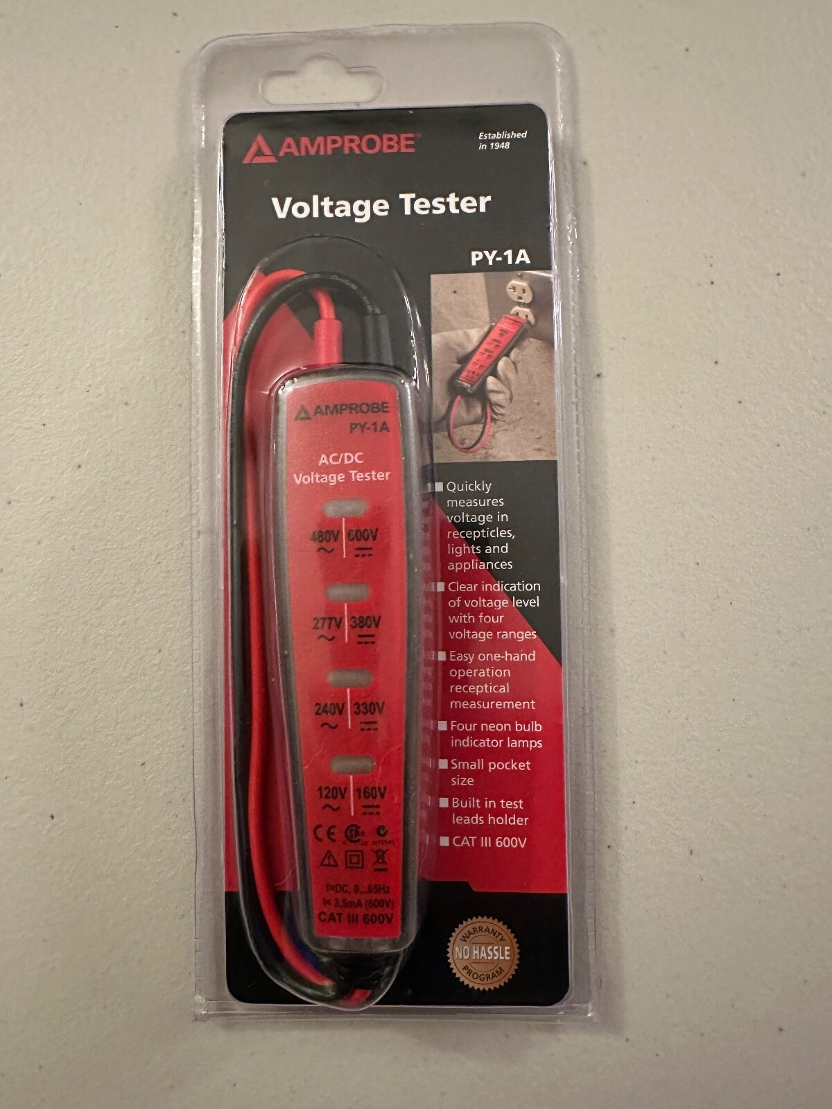 Amprobe PY-1A Voltage Tester 3503229 NEW!