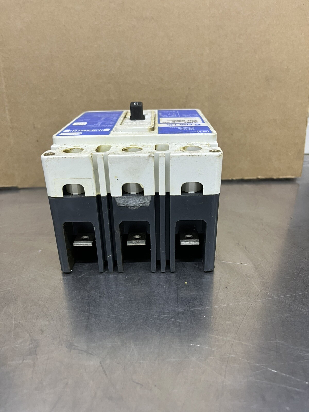 Cutler Hammer EHD3015 3 Pole Industrial Breaker 15 Amp 480V EHD 14K Made In USA
