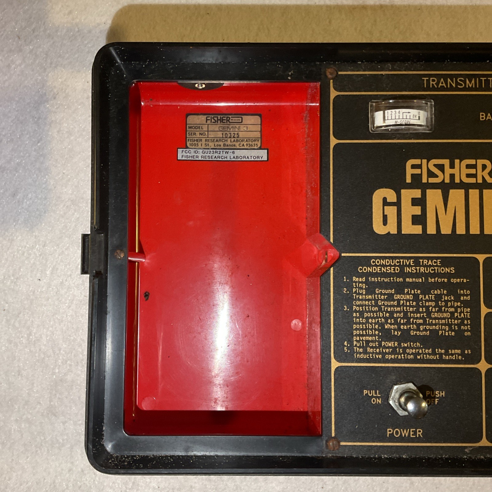 Fisher Gemini 3 Deep Search Metal Detector
