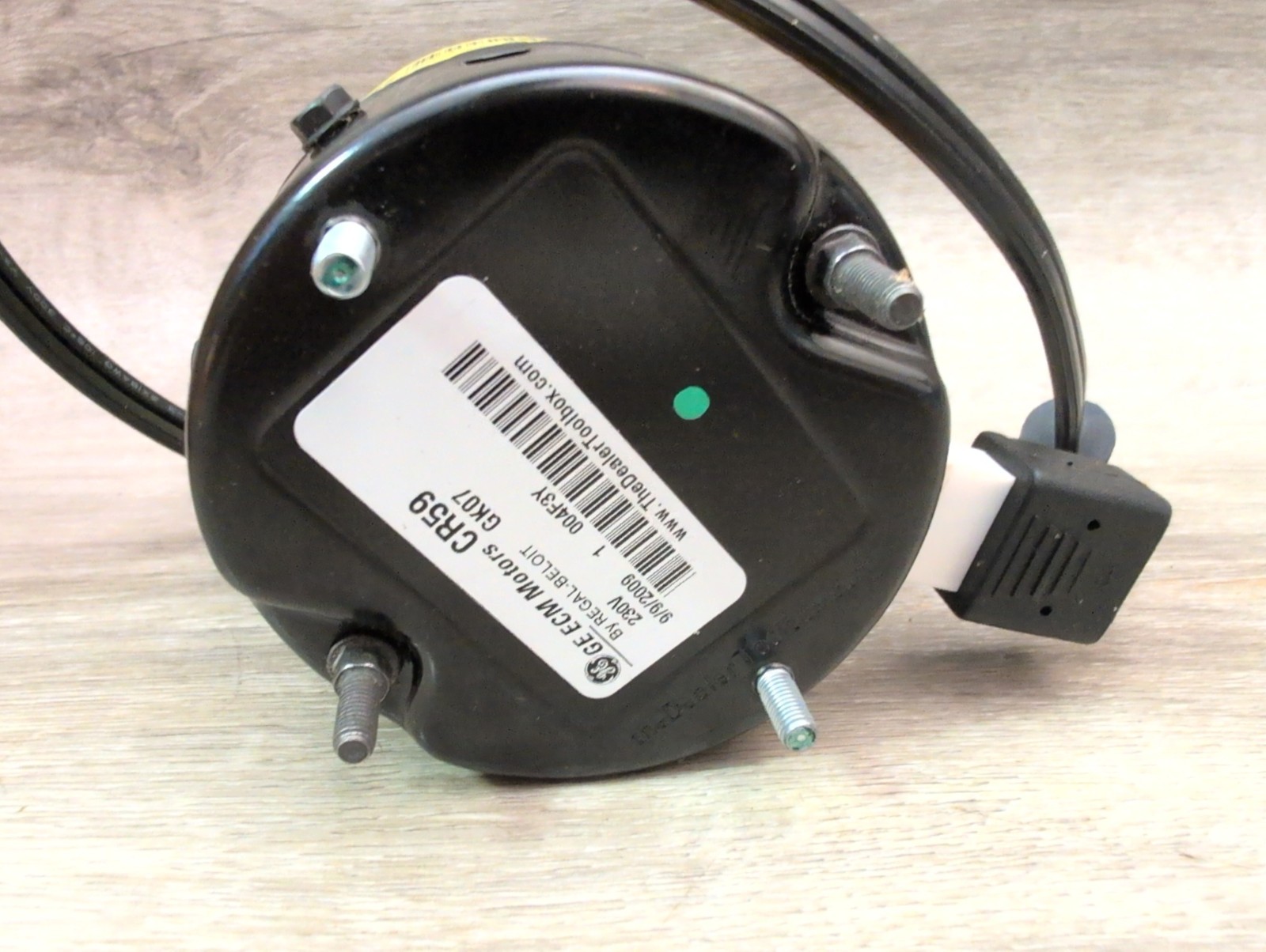 GE 5201 ARKTIC 59 ECM REFRIGERATION MOTOR, 208-230V, 1/15HP, 1550RPM
