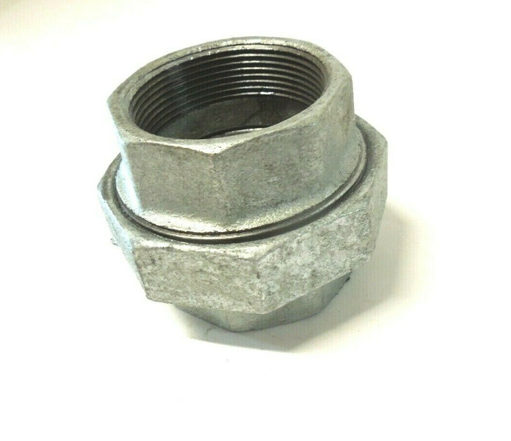 4″ 150 Threaded NPT Union Galvanized Malleable Iron Pipe Fitting <MI04134G1