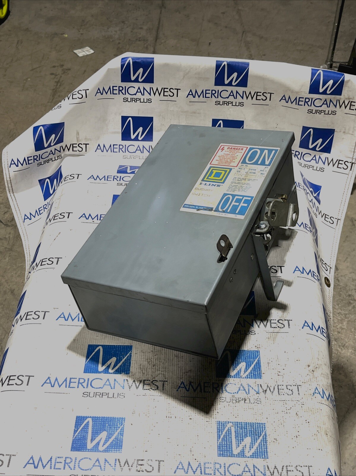Square D PQ3603G Fusible I-Line Busplug 30 amp 3P 3W 600V BP116 BP130 BP152
