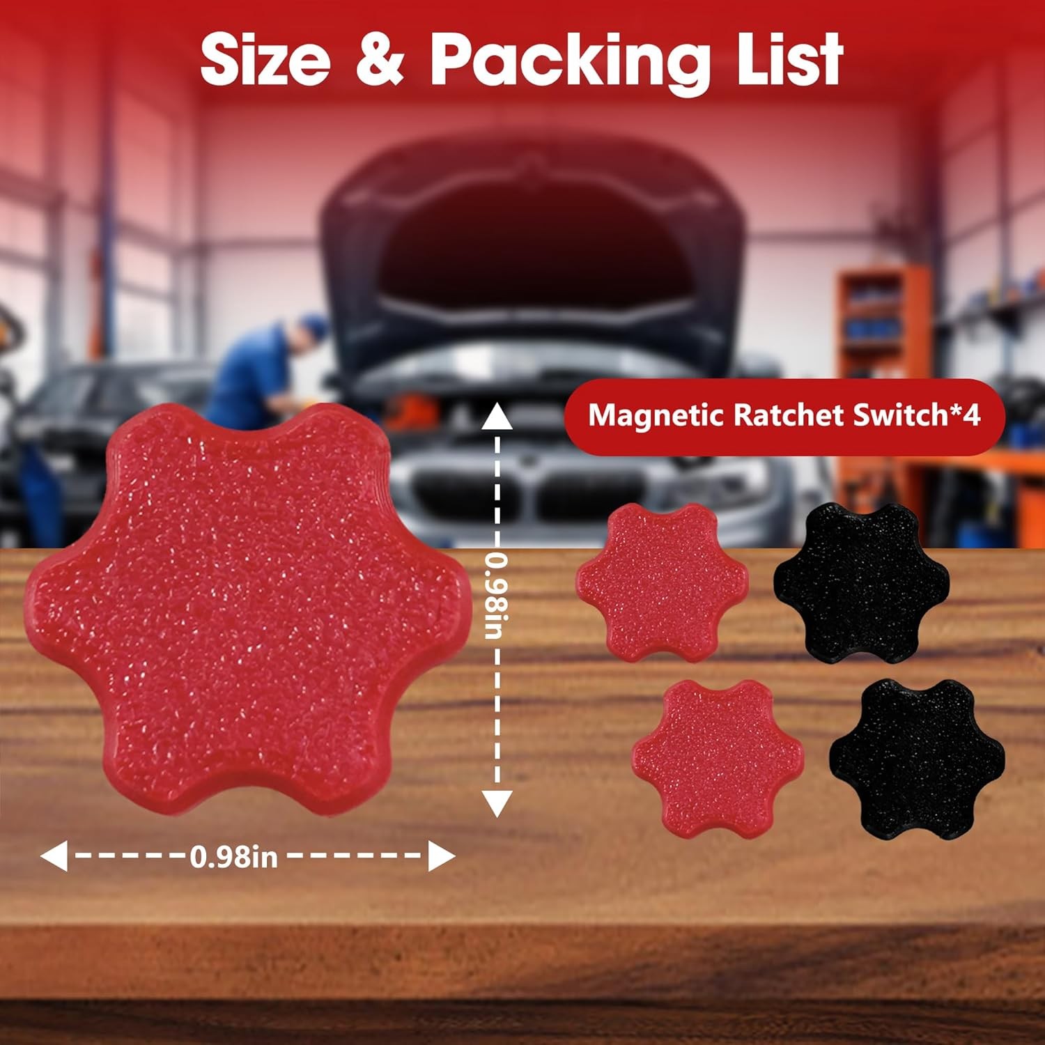 Magnetic Ratchet Switch for Milwaukee M12 – Reversible Ratchet Knob 3/8 Socket S