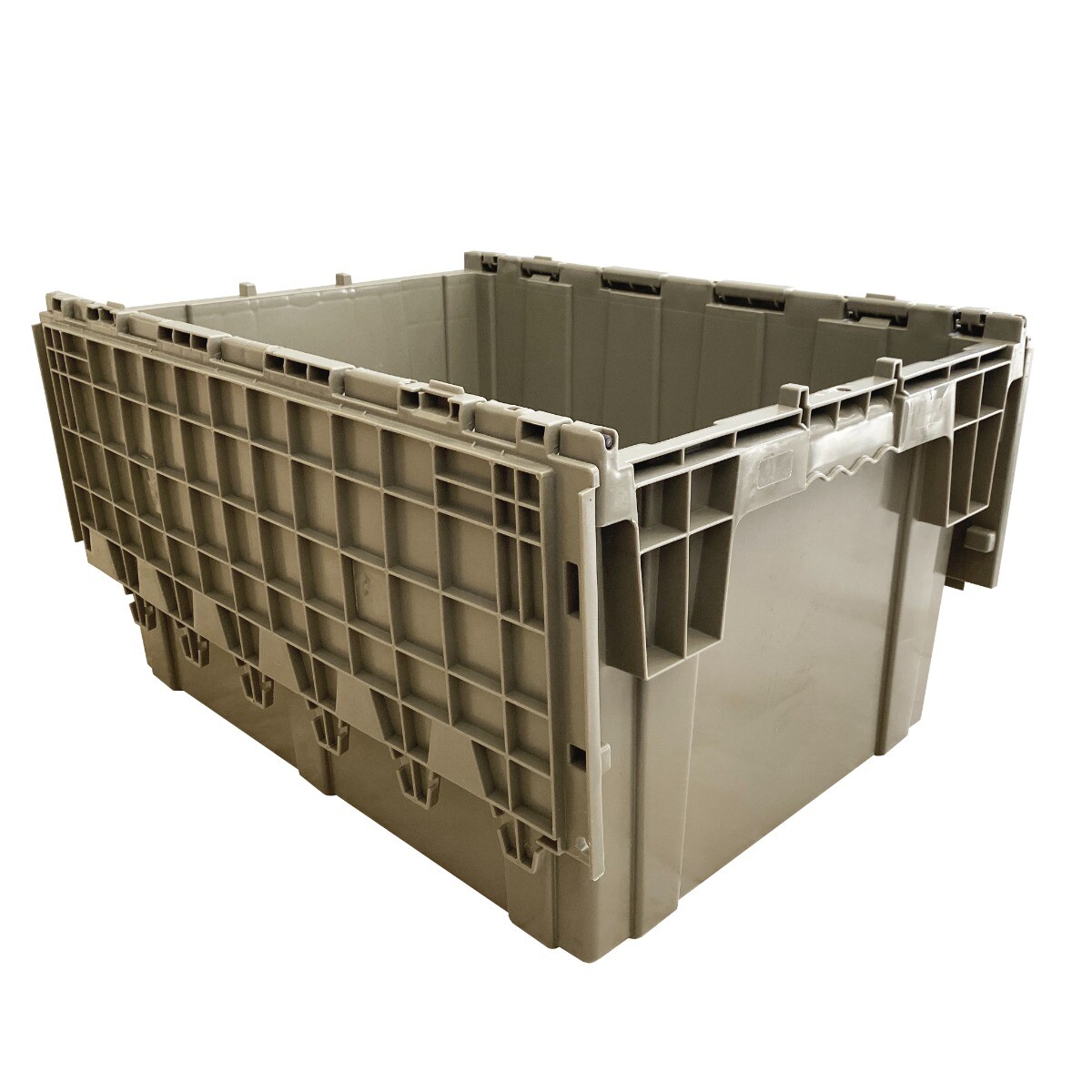 UBMOVE Handheld Attached Lid Container 25.3 x 16.3 x 13.9″ Gray